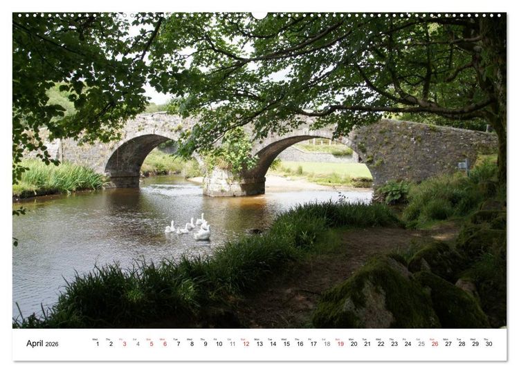 Produktbild: Charming - Mystic Devon Dartmoor, South England (High Quality Premium Wall Calendar 2026 DIN A2 landscape),CALVENDO 12 Month Wall Calendar