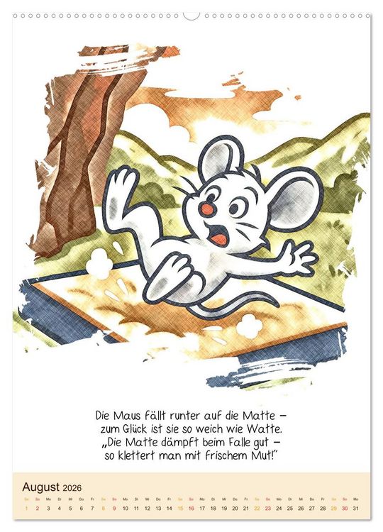 Produktbild: Tierisch hoch hinaus: Von A bis Z durchs Kletterabenteuer! - Der Kalender zum Kinderbuch (Wandkalender 2026 DIN A2 hoch), CALVENDO Monatskalender