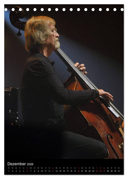 Produktbild: Jazz Momente - Kalender 2026 - (Tischkalender 2026 DIN A5 hoch), CALVENDO Monatskalender