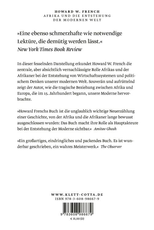 Produktbild: Afrika und die Entstehung der modernen Welt