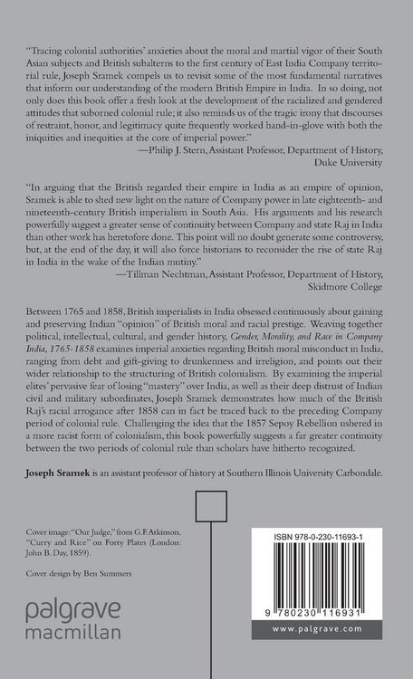 Produktbild: Gender, Morality, and Race in Company India, 1765-1858