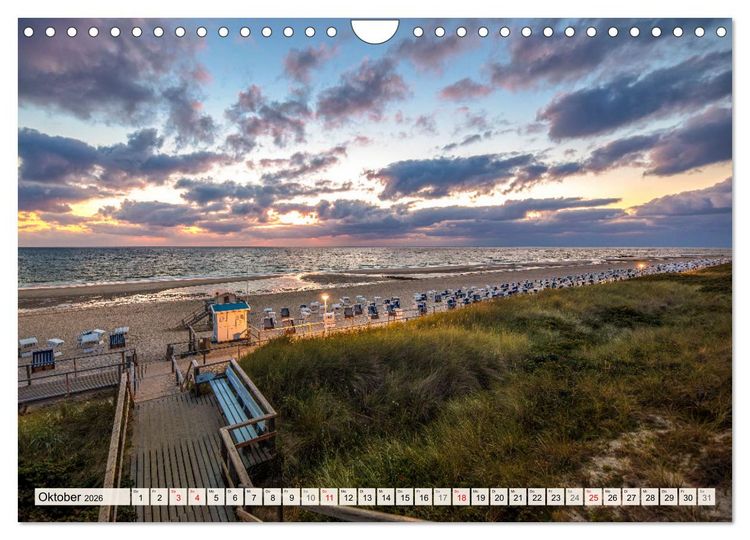 Produktbild: Insel Sylt - Fantastische Momente (Wandkalender 2026 DIN A4 quer), CALVENDO Monatskalender
