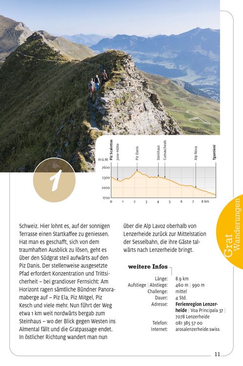 Produktbild: K&uuml;mmerly+Frey Erlebnis Schweiz Gratwanderungen - Wanderf&uuml;hrer