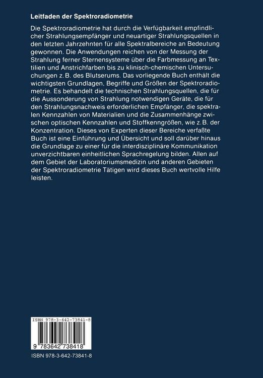 Produktbild: Leitfaden der Spektroradiometrie