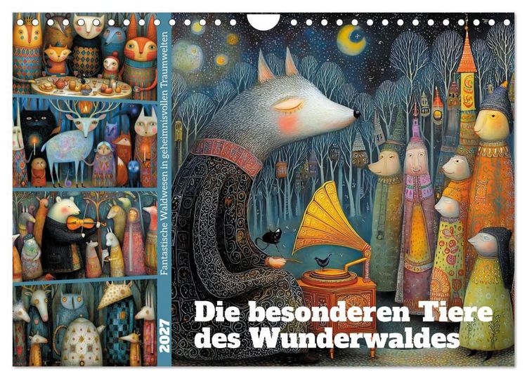 Produktbild: Die besonderen Tiere des Wunderwaldes (Wandkalender 2027 DIN A4 quer), CALVENDO Monatskalender