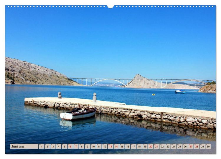 Produktbild: Istrien und Insel Krk - Impressionen eines kroatischen Sommers (Wandkalender 2026 DIN A2 quer), CALVENDO Monatskalender