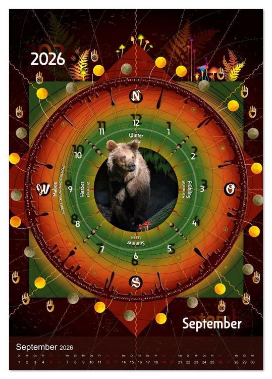 Produktbild: Jahreskreise (Tischkalender 2026 DIN A5 hoch), CALVENDO Monatskalender