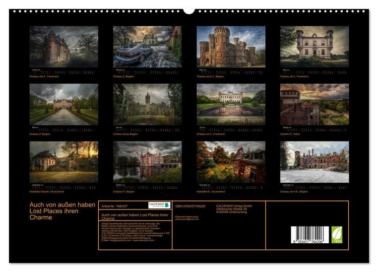 Produktbild: Auch von au&szlig;en haben Lost Places ihren Charme (hochwertiger Premium Wandkalender 2026 DIN A2 quer), Kunstdruck in Hochglanz