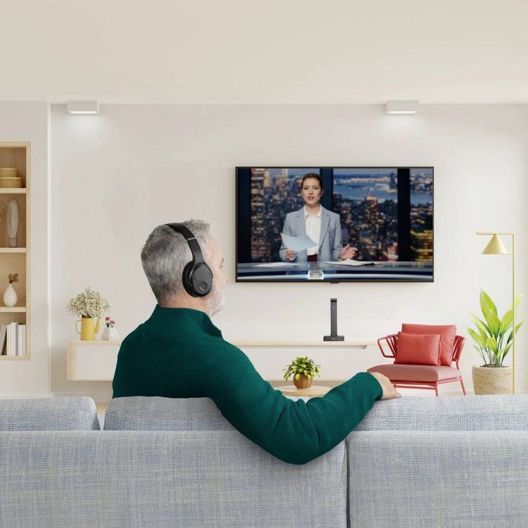Produktbild: Hama Over Ear Kopfh&ouml;rer Kabellos, Funk, Bluetooth&reg; Schwarz Lautst&auml;rkeregelung TV
