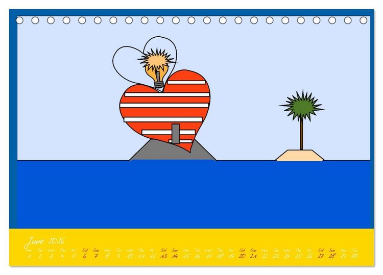 Produktbild: Lighthouse lights my way (Desk Calendar 2026 DIN A5 landscape), CALVENDO 12 Month DeskCalendar