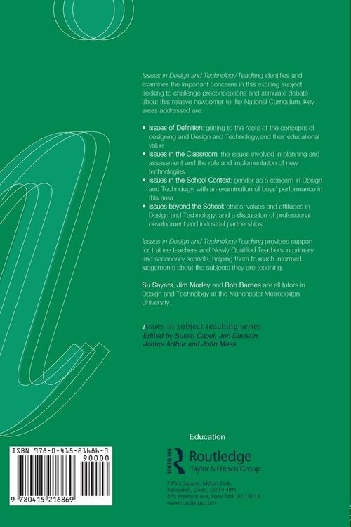 Produktbild: Issues in Design and Technology Teaching