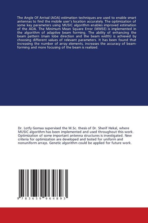 Produktbild: Optimization of Digital Beamforming for Smart Antennas