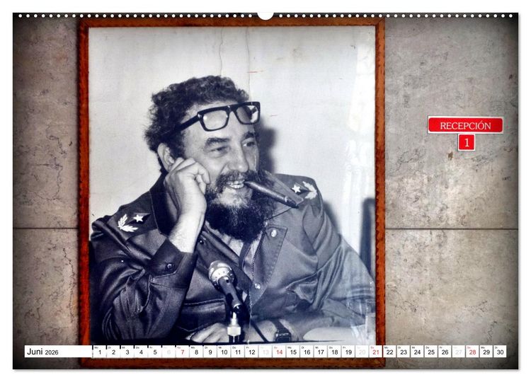 Produktbild: VIVA FIDEL 2026 (hochwertiger Premium Wandkalender 2026 DIN A2 quer), Kunstdruck in Hochglanz