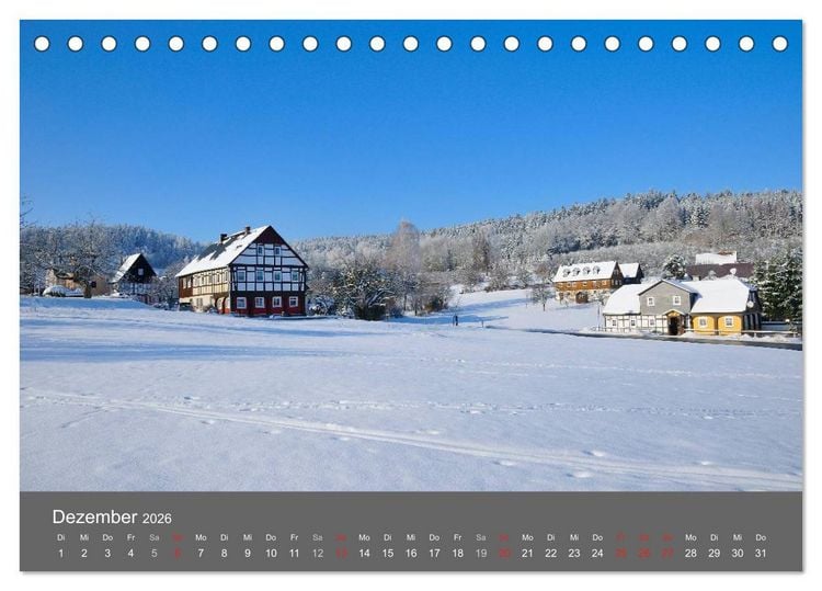 Produktbild: Umgebindeh&auml;user in der Oberlausitz (Tischkalender 2026 DIN A5 quer), CALVENDO Monatskalender