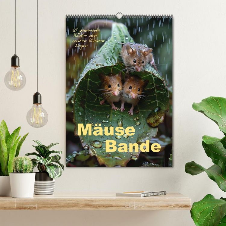 Produktbild: M&auml;usebande (Wandkalender 2026 DIN A2 hoch), CALVENDO Monatskalender