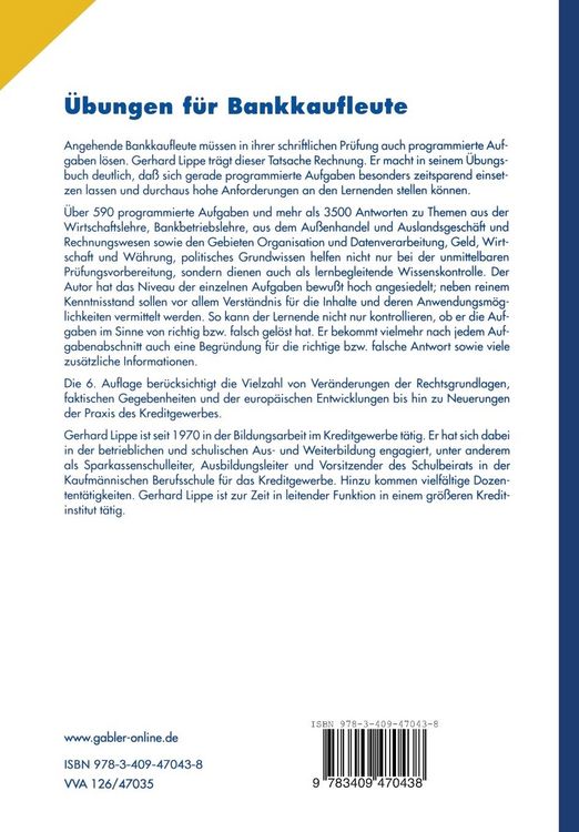 Produktbild: &Uuml;bungen f&uuml;r Bankkaufleute