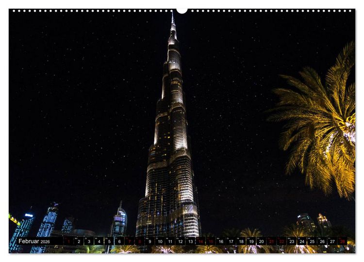 Produktbild: Dubai W&uuml;stenstadt (Wandkalender 2026 DIN A2 quer), CALVENDO Monatskalender