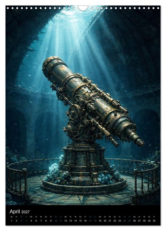 Produktbild: Aetherion &ndash; Die versunkene Stadt (Wandkalender 2027 DIN A3 hoch), CALVENDO Monatskalender