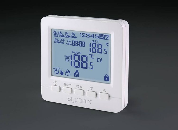 Produktbild: Sygonix SY-4500818 Raumthermostat Unterputz Wochenprogramm 1St.