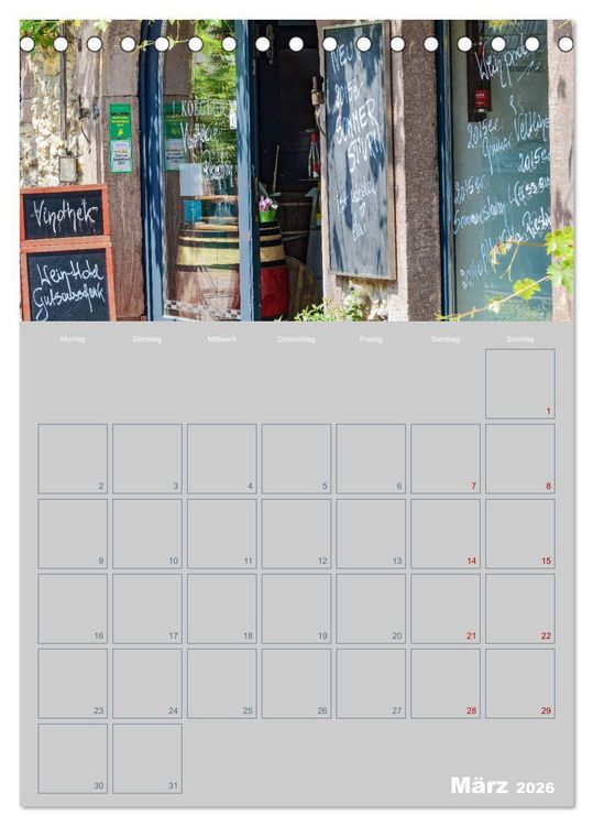 Produktbild: ELTVILLE &ndash; Wein-, Sekt- und Rosenstadt am Rhein (Tischkalender 2026 DIN A5 hoch), CALVENDO Monatskalender