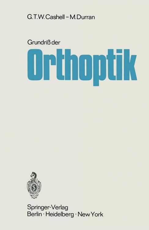 Produktbild: Grundri&szlig; der Orthoptik