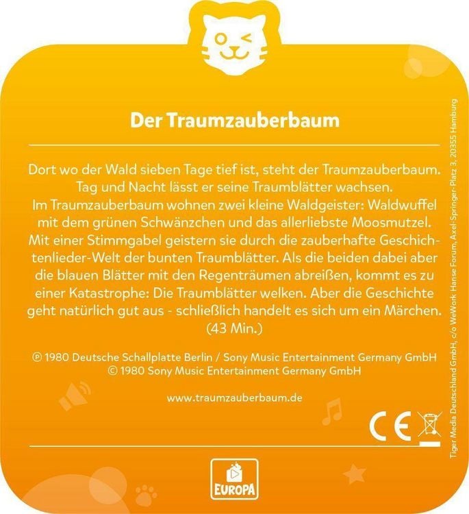 Produktbild: tigercard - Der Traumzauberbaum