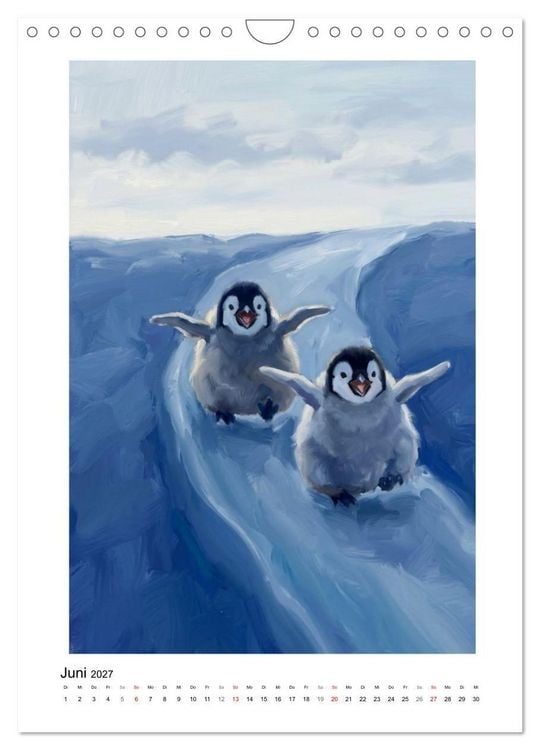 Produktbild: Pinguine - Watscheln, Kuscheln, Staunen (Wandkalender 2027 DIN A4 hoch), CALVENDO Monatskalender