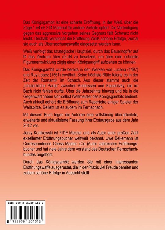 Produktbild: K&ouml;nigsgambit - richtig gespielt