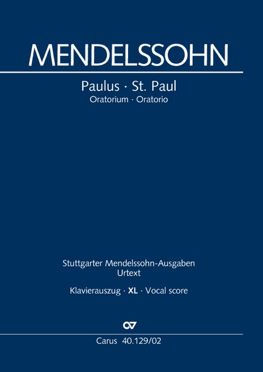 Produktbild: Paulus (Klavierauszug XL, deutsch/englisch)