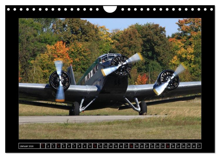 Produktbild: JU-AIR Ju-52 (Wandkalender 2026 DIN A4 quer), CALVENDO Monatskalender