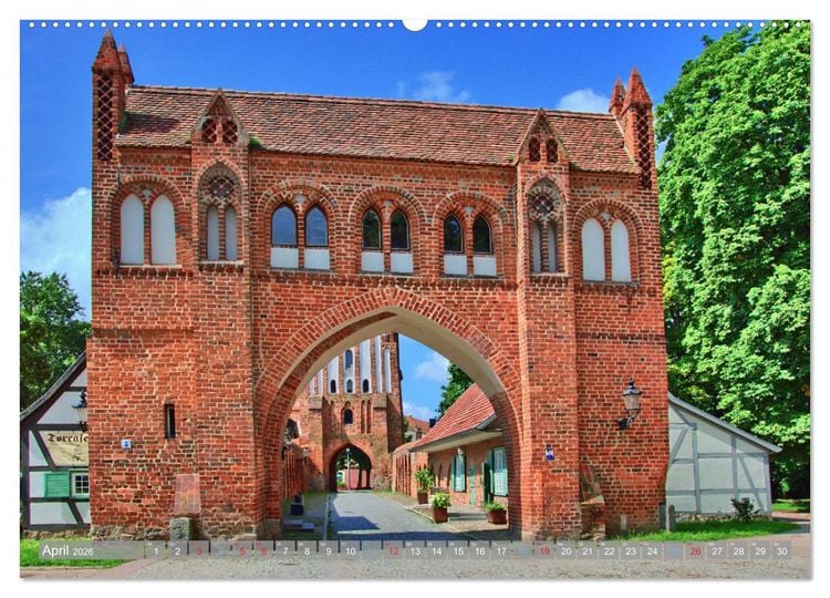Produktbild: Neubrandenburg - Stadt der 4 T&uuml;rme (hochwertiger Premium Wandkalender 2026 DIN A2 quer), Kunstdruck in Hochglanz