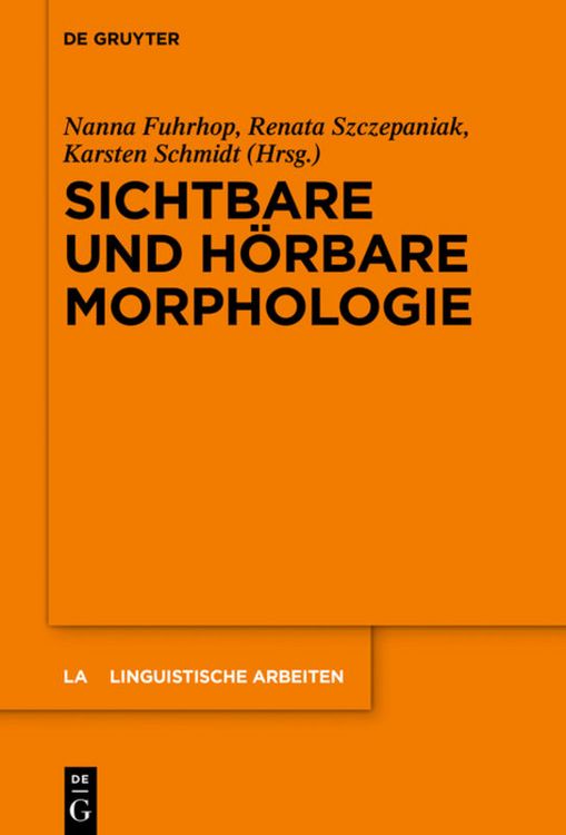 Produktbild: Sichtbare und h&ouml;rbare Morphologie