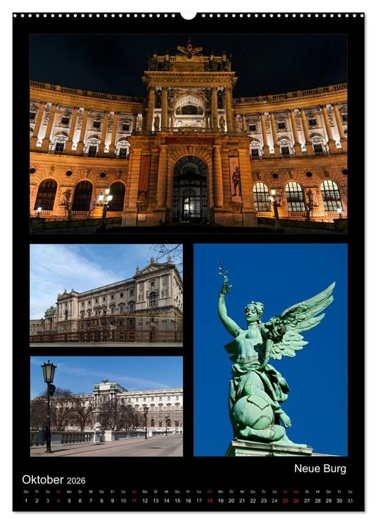 Produktbild: Die Hofburg zu Wien (hochwertiger Premium Wandkalender 2026 DIN A2 hoch), Kunstdruck in Hochglanz