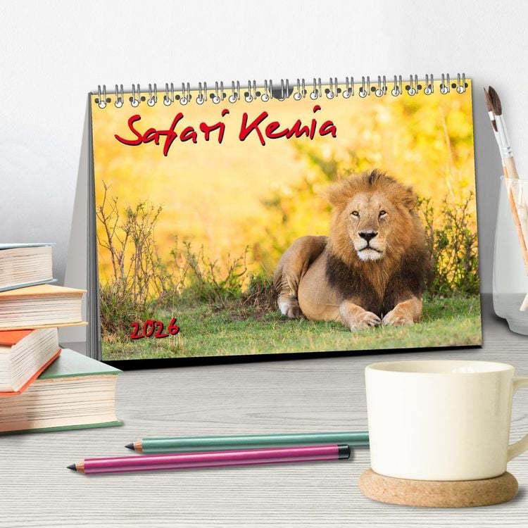 Produktbild: Safari Kenia (Tischkalender 2026 DIN A5 quer), CALVENDO Monatskalender
