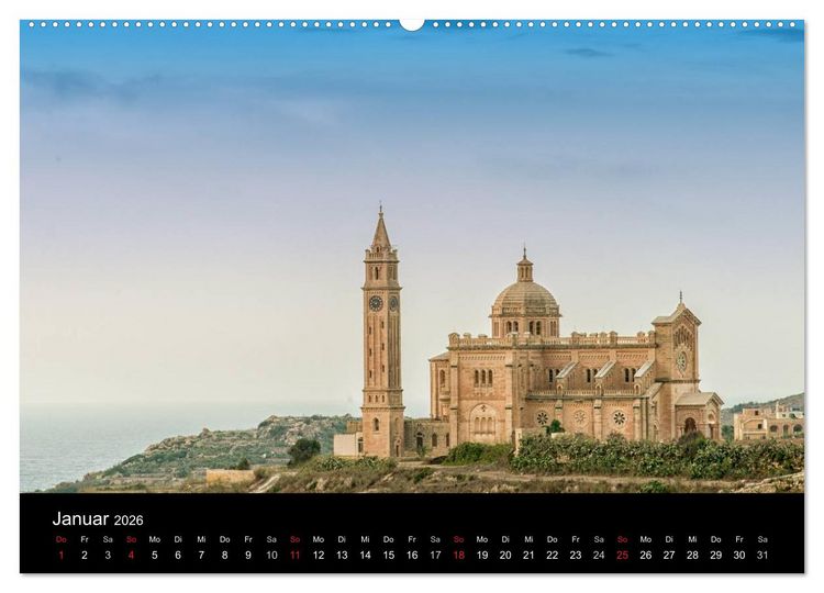 Produktbild: Malta & Gozo (hochwertiger Premium Wandkalender 2026 DIN A2 quer), Kunstdruck in Hochglanz