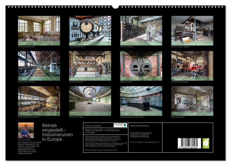 Produktbild: Betrieb eingestellt - Industrieruinen in Europa (hochwertiger Premium Wandkalender 2026 DIN A2 quer), Kunstdruck in Hochglanz