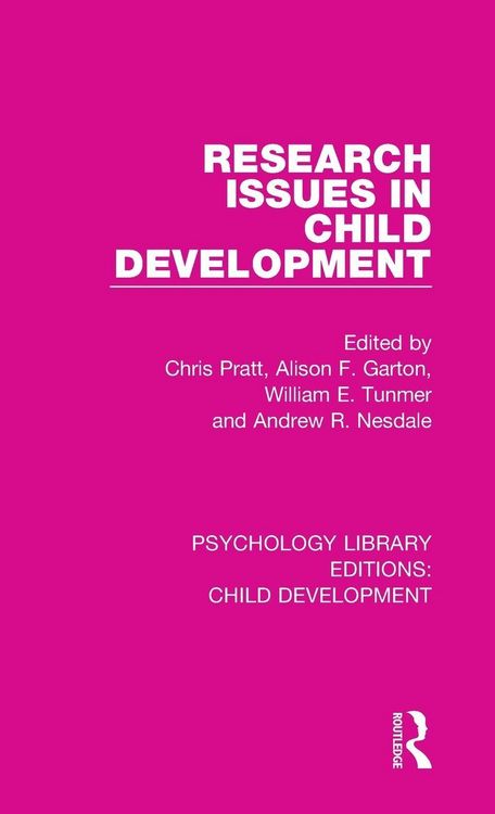 Produktbild: Research Issues in Child Development