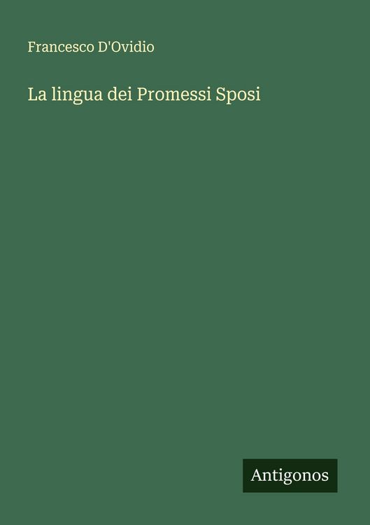 Produktbild: La lingua dei Promessi Sposi