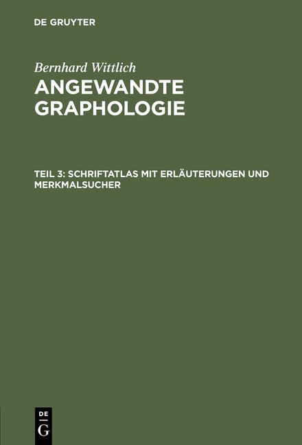 Produktbild: Schriftatlas mit Erl&auml;uterungen und Merkmalsucher