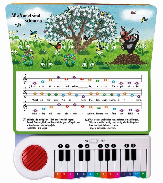 Produktbild: Tr&ouml;tsch Der kleine Maulwurf Klavierbuch Meine ersten Lieder