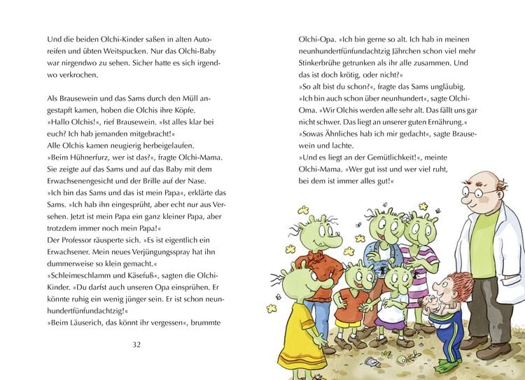 Produktbild: Die Olchis und das Sams 1. Die kaputte Wunschmaschine
