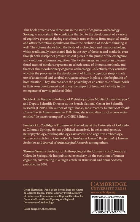 Produktbild: Cognitive Archaeology and Human Evolution