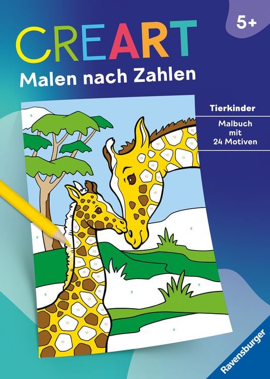Bild vom Artikel CreArt Malen nach Zahlen ab 5: Tierkinder vom Autor Simone Pahl