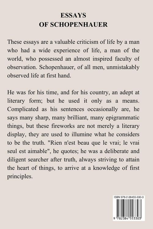 Produktbild: Essays of Schopenhauer