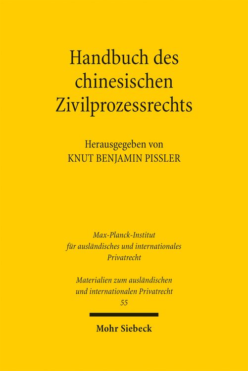 Produktbild: Handbuch des chinesischen Zivilprozessrechts