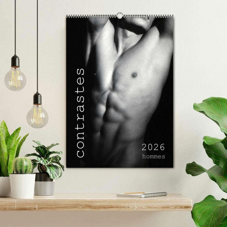 Produktbild: contrastes hommes (Calendrier mural 2026 DIN A2 horizontal), CALVENDO calendrier mensuel
