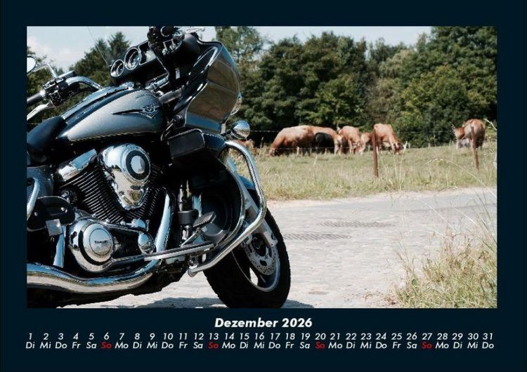 Produktbild: Motorr&auml;der 2026 Fotokalender DIN A4