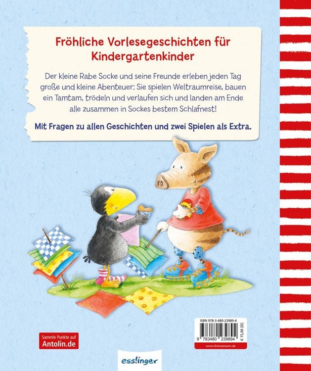 Produktbild: Der kleine Rabe Socke: Kindergarten-Geschichten