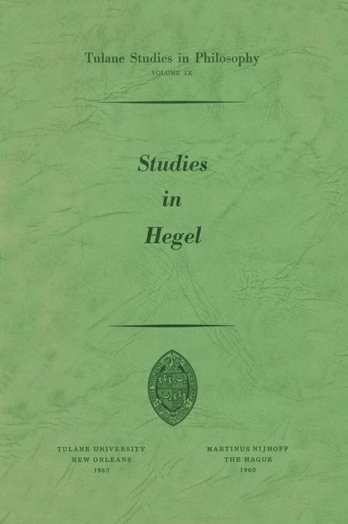 Produktbild: Studies in Hegel