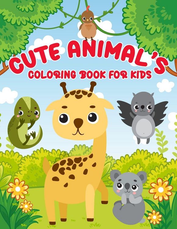 Produktbild: Cute Animal's Coloring Book for Kids